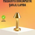 BUĞZ Modern Metal Masa Lambası 3 Işık Renkli Kademesiz Parlaklık Ayarlı