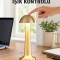 BUĞZ Modern Tasarım Şarjlı Masa Lambası – 1800 mAh Batarya Yeni Nesil
