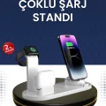  Modern Tasarımlı Çok Fonksiyonlu Kablosuz Şarj Standı