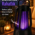 BUĞZ Mor Işıklı Taşınabilir Sineksavar Lamba Tek Tuşlu Koruyucu Gövdeli Kullanışlı Cihaz