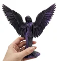 BUĞZ Mor Melek Biblo Küçük Boy Dekoratif Angel Figür Modern Ev Aksesuarı