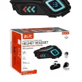 BUĞZ Motor Kask Kulaklık Rgb Modlu Motosiklet Kulaklık Su Geçirmez 5.4 Bluetooth Intercom Blb_36