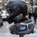BUĞZ Motosiklet Kask Bluetooth Kulaklık Uzun Pil Ömrü Kamera ve Sesli Komut Destekli