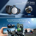 BUĞZ Motosiklet kaskı için bluetooth kulaklık 1080p kameralı intercom su geçirmez 2 yıl garantili