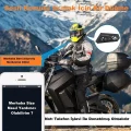 BUĞZ Motosiklet Kaskı için Şarj Edilebilir Bluetooth Intercom Kulaklığı ve Mikrofon Seti