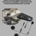  Motosiklet Sürüşleri İçin BT22 Kask Bluetooth Kulaklık Mikrofonlu
