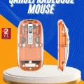  Mouse Fare Kablosuz Mouse Fare Şarjlı Bluetooth Sessiz 5 Tuşlu Şeffaf