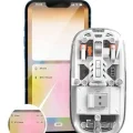 BUĞZ Mouse Fare Kablosuz Mouse Fare Şarjlı Bluetooth Sessiz 5 Tuşlu Şeffaf