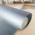 BUĞZ Mutfak Dolap İçi Şeffaf Kaydırmaz Raf Örtüsü 45x300 cm PVC Kaplama