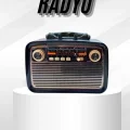 BUĞZ Müzik Kutusu Bluetooth Bağlantılı El Fenerli Nostaljik Tasarım Radyo - BUĞZ