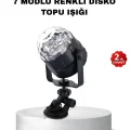 BUĞZ Müzik Ritmine Duyarlı Renkli Disko Topu – 7 Modlu Işıklı Parti Lambası