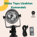 BUĞZ Müzik Ritmine Uyumlu 7 Modlu Renkli Disko Topu Işığı