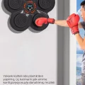 BUĞZ Müzikli Duvar Boks Padi Darbe Sensörlü Antrenman Pedi LED Işıklı Eğlenceli Boks Oyuncağı
