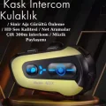 BUĞZ N3x Rgb Işıklı Intercom 3 Kişi Bağlantılı 1000mah Motosiklet Bluetooth Kulaklık Seti