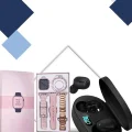 BUĞZ Nabız Ölçer Hediye Bileklikli Akıllı Saat ve Dijital Göstergeli Bluetooth Kulaklık Çoklu Şarj Girişi