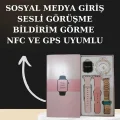 BUĞZ Nabız Ölçer Hediye Bileklikli Akıllı Saat ve Dijital Göstergeli Bluetooth Kulaklık Çoklu Şarj Girişi