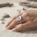 BUĞZ Nautilus Tasarım Gümüş Renk Kadın Yüzük - BUĞZ