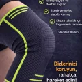 BUĞZ Nefes Alan Ortopedik Sporcu Dizlik Esnek Diz Koruyucu Günlük ve Antrenman Kullanımı