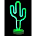 BUĞZ Neon Işıklı Kaktüs Masa Gece Lambası
