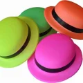BUĞZ Neon Partisi Pembe Renk Melon Plastik Parti Şapkası