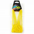 BUĞZ Neon Sarı Boncuk Kolye 80 Cm – Retro 80’ler 90’lar Parti Aksesuarı