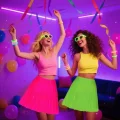BUĞZ Neon Sarı Hawaii Parti Eteği 40 Cm Bx40