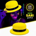 BUĞZ Neon Sarı Uv Parti Şapkası Plastik