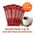 BUĞZ Nescafe Classic 2 gr 25 Adet Stick Paket Çözünebilir Kahve