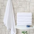 BUĞZ Nevresim Dünyası Otel Tipi 6lı 70x140 Banyo Havlusu Beyaz