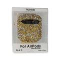 BUĞZ Airpods 2 (2.nesil) Mira Taşlı Kılıf - Gold