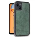 BUĞZ İphone 14 Kılıf Aras Deri Kapak - Koyu Yeşil