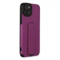 BUĞZ İphone 14 Plus Kılıf Mega Standlı Silikon - Mor