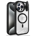 BUĞZ İphone 14 Pro Max Kılıf Teleskop Lens Magsafe Silikon Kapak - Siyah