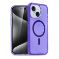 BUĞZ İphone 15 Plus Kılıf  Magsafe Kapak - Mor