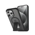 BUĞZ İphone 15 Pro Tork Magsafe Standlı Kapak - Siyah