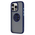BUĞZ İphone 16 Pro Kılıf Montreal Yüzüklü Silikon Kapak - Lacivert