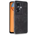 BUĞZ Oppo Reno 11f Kılıf Aras Deri Kapak - Siyah