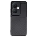 BUĞZ Oppo Reno 11f Kılıf Auto Focus Karbon Kapak - Siyah