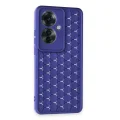 BUĞZ Oppo Reno 11f Kılıf Petek Silikon Kapak - Lacivert