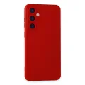 BUĞZ Samsung Galaxy S24 Kılıf Nano İçi Kadife Silikon - Kırmızı