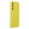 BUĞZ Samsung Galaxy S24 Kılıf Nano İçi Kadife Silikon - Sarı