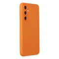 BUĞZ Samsung Galaxy S24 Kılıf Nano İçi Kadife Silikon - Turuncu