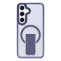 BUĞZ Samsung Galaxy S24 Tork Magsafe Standlı Kapak - Lacivert