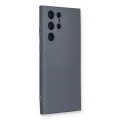 BUĞZ Samsung Galaxy S24 Ultra Kılıf Nano İçi Kadife Silikon - Gri