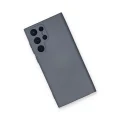 BUĞZ Samsung Galaxy S24 Ultra Kılıf Nano İçi Kadife Silikon - Gri