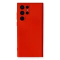 BUĞZ Samsung Galaxy S24 Ultra Kılıf Nano İçi Kadife Silikon - Kırmızı