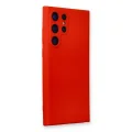 BUĞZ Samsung Galaxy S24 Ultra Kılıf Nano İçi Kadife Silikon - Kırmızı