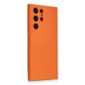 BUĞZ Samsung Galaxy S24 Ultra Kılıf Nano İçi Kadife Silikon - Turuncu