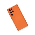 BUĞZ Samsung Galaxy S24 Ultra Kılıf Nano İçi Kadife Silikon - Turuncu