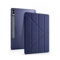 BUĞZ Samsung Galaxy X610 Tab S9 Fe Plus 12.4 Kılıf Kalemlikli Mars Tablet Kılıfı - Lacivert